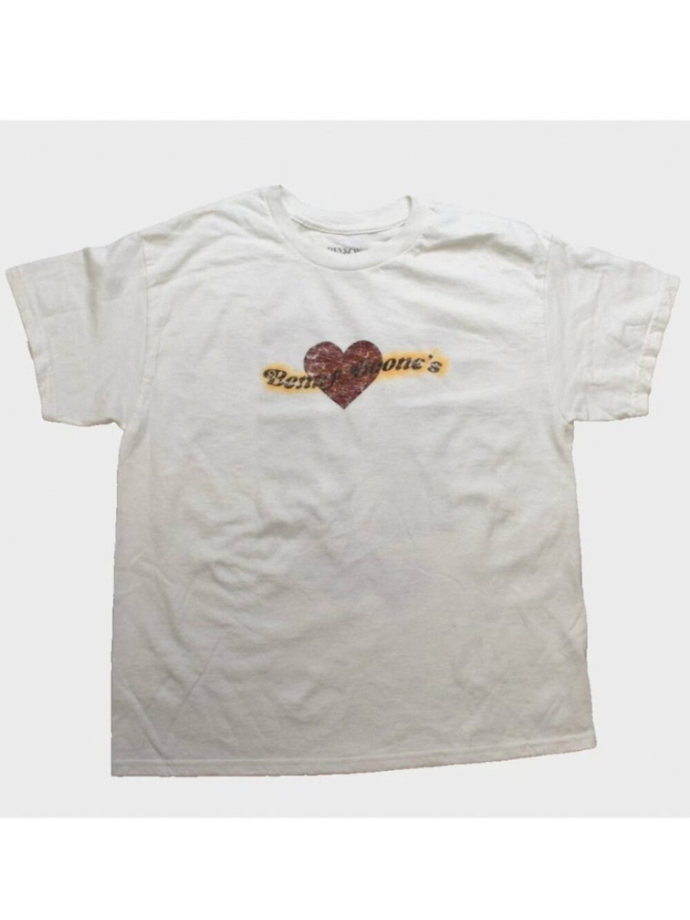 Benson Boone Womens Benny American Heart 2025 World Tour White Shirt New Medium